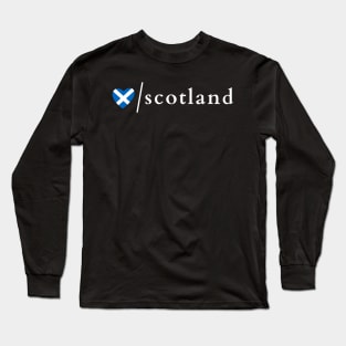 I Love Scotland Scottish Saltire Heart Long Sleeve T-Shirt